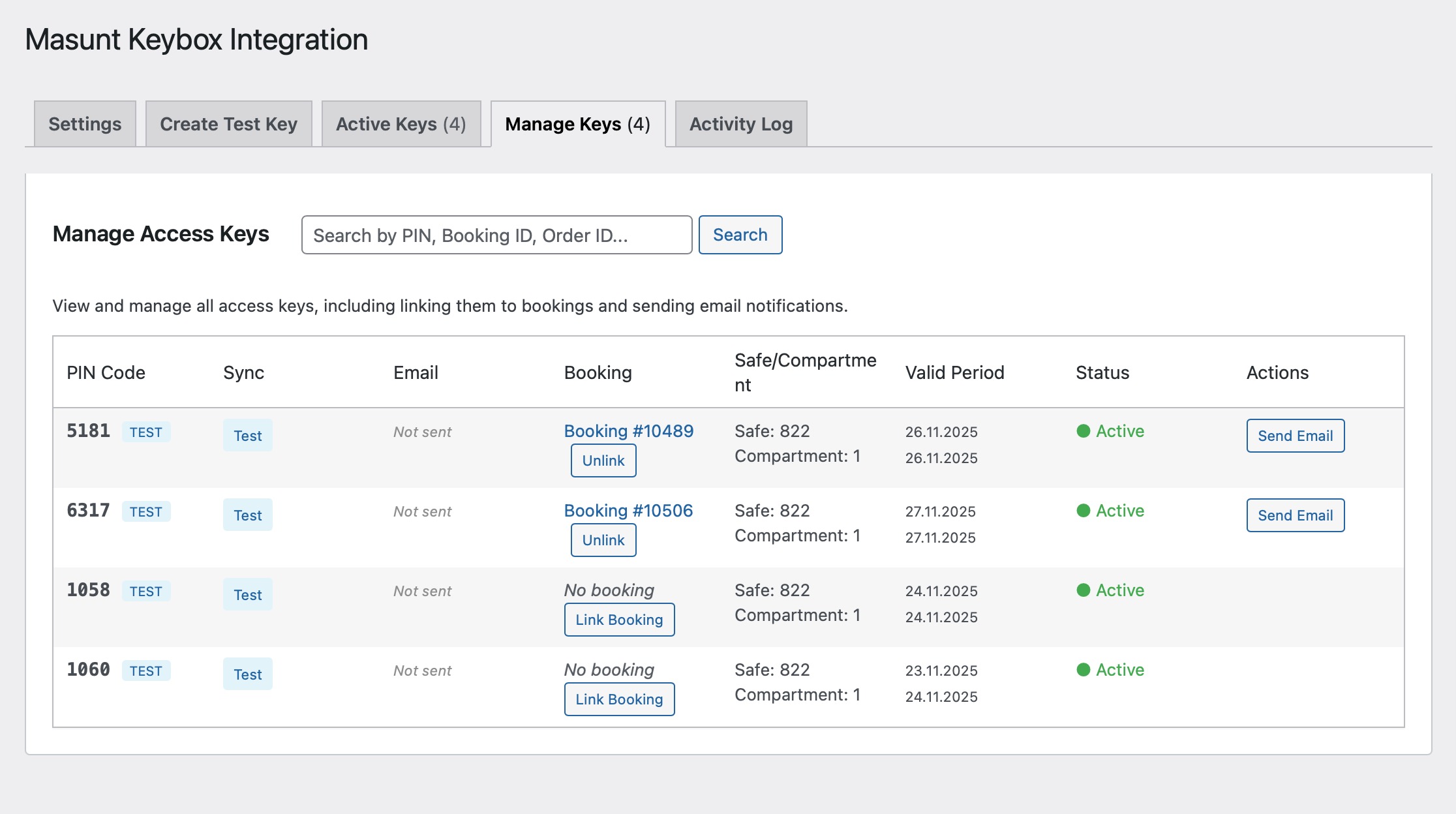 Keybox Integration - Locker configuration