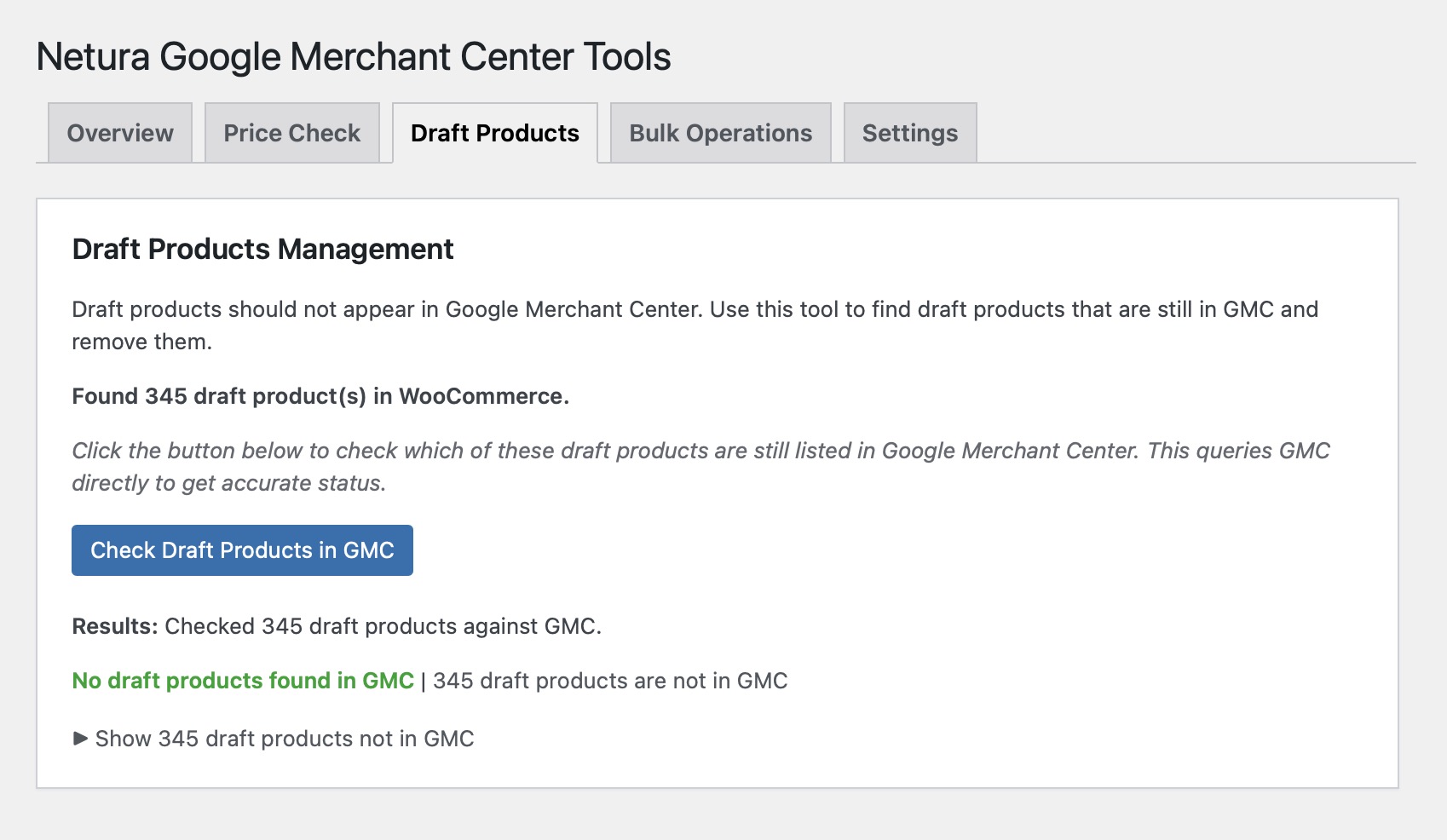 GMC Tools - Feed preview